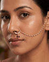 Jigna Moissanite Nose Ring close-up view