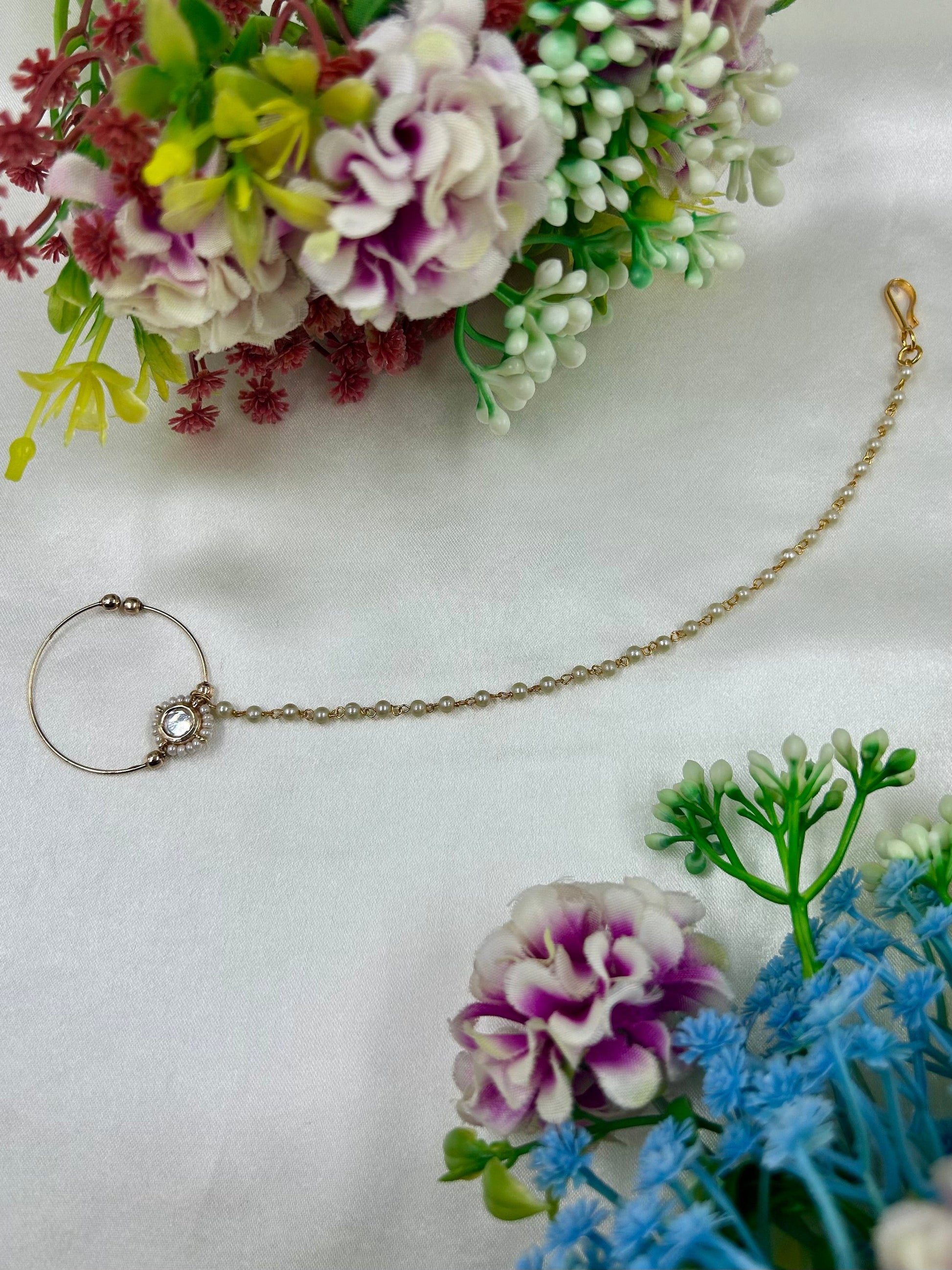 Rohini Nose Ring close-up view