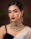 Vidya Victorian Choker Necklace Set close-up view