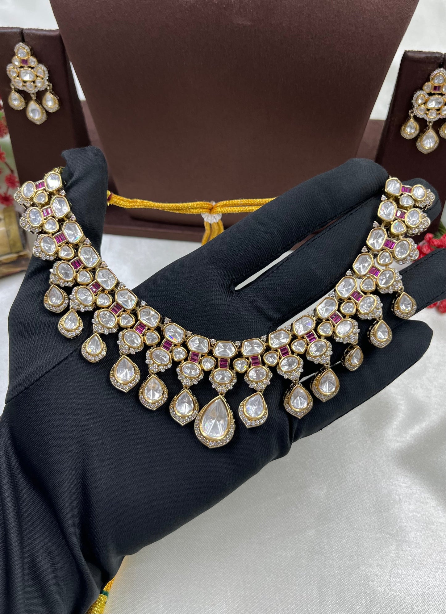 Avni Victorian Moissanite Premium Necklace