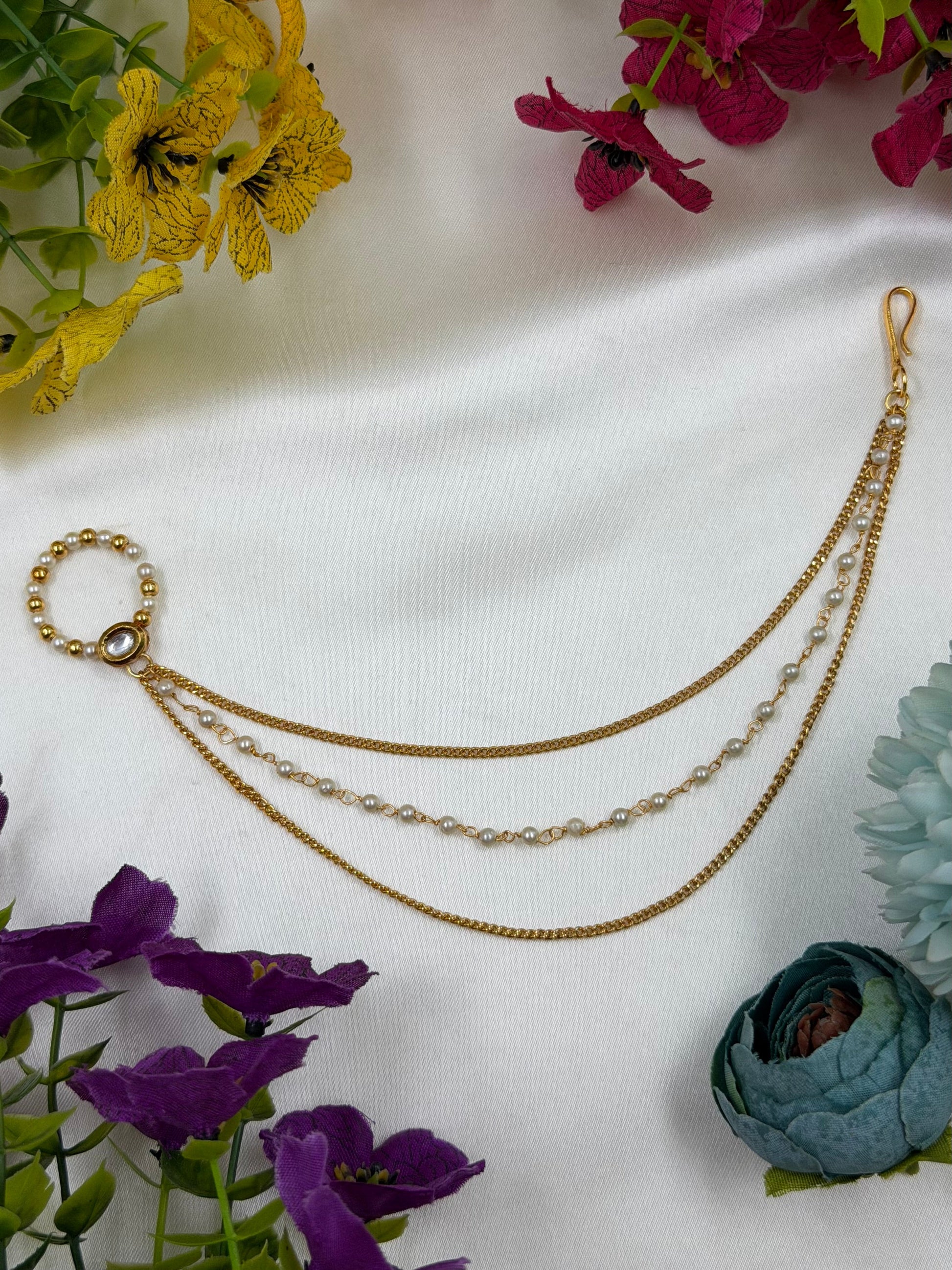 Kamla Nose Ring worn styled with traditional outfit