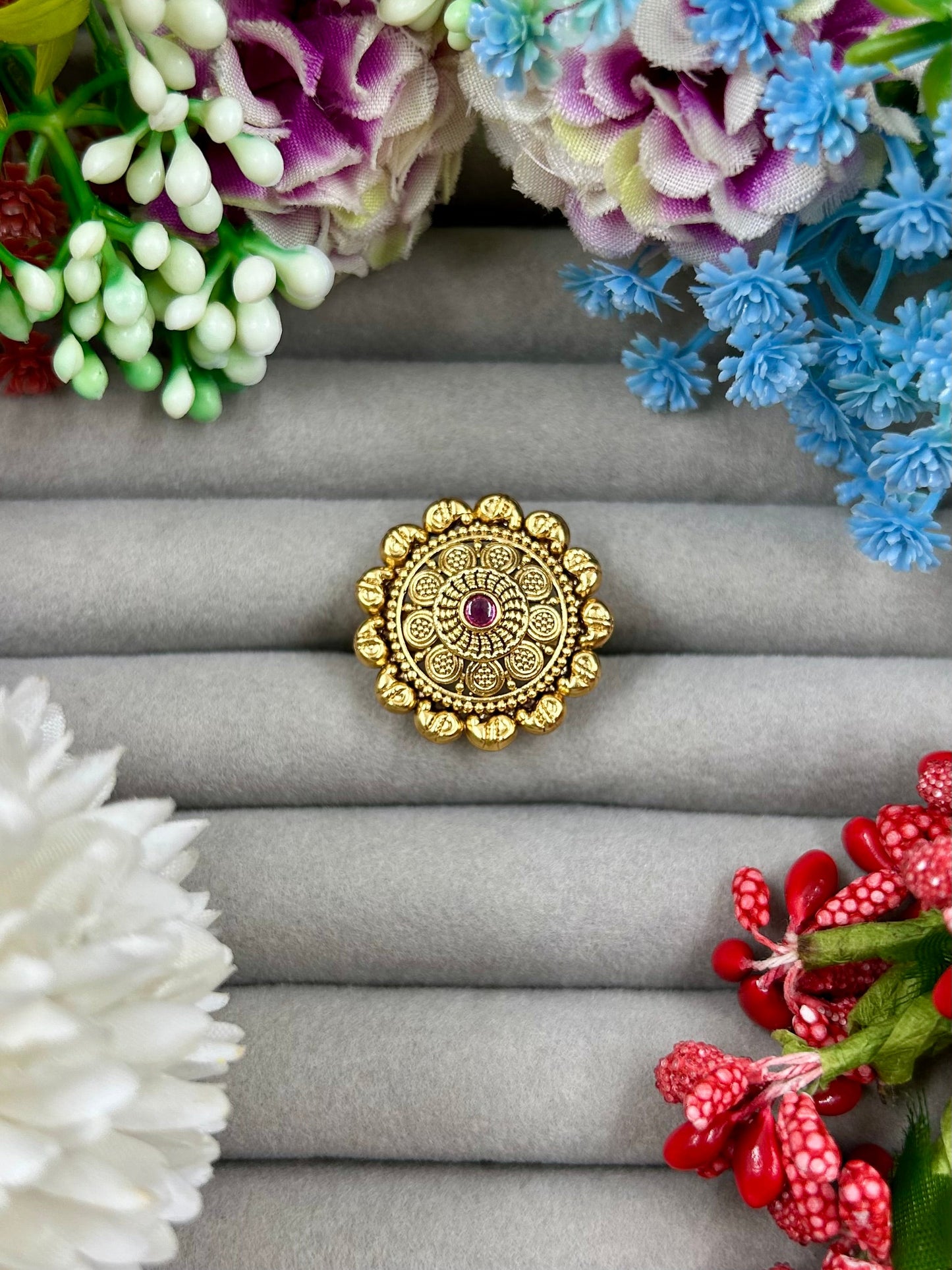 Ritu Heritage Finger Ring (Adjustable)