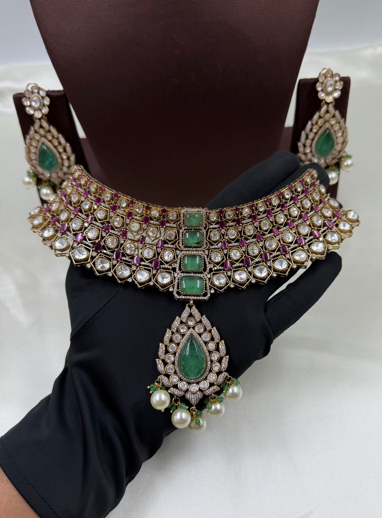 Soniya Jaipuri Kundan Choker Necklace Set