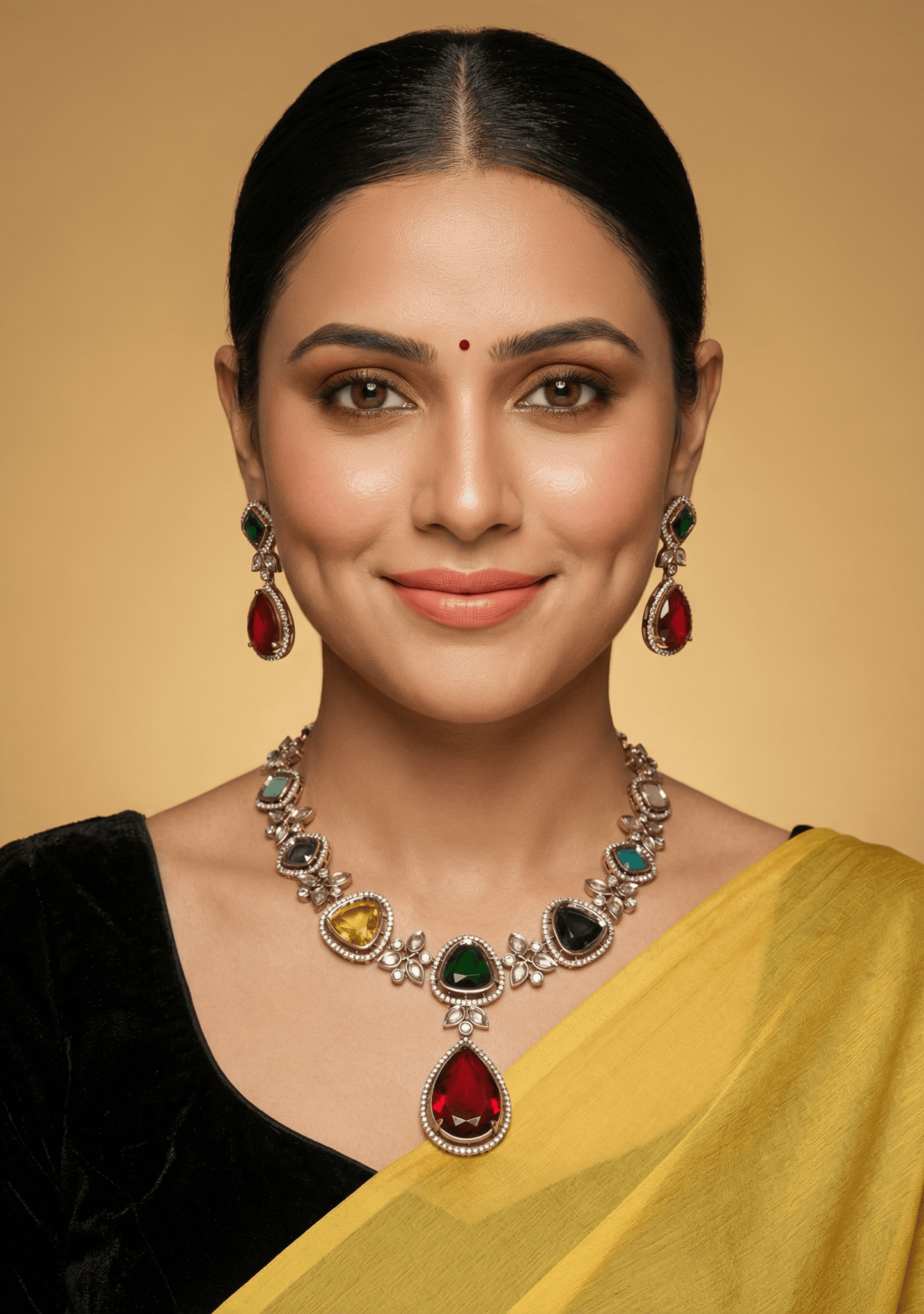 Victorian Multicolour Necklace set