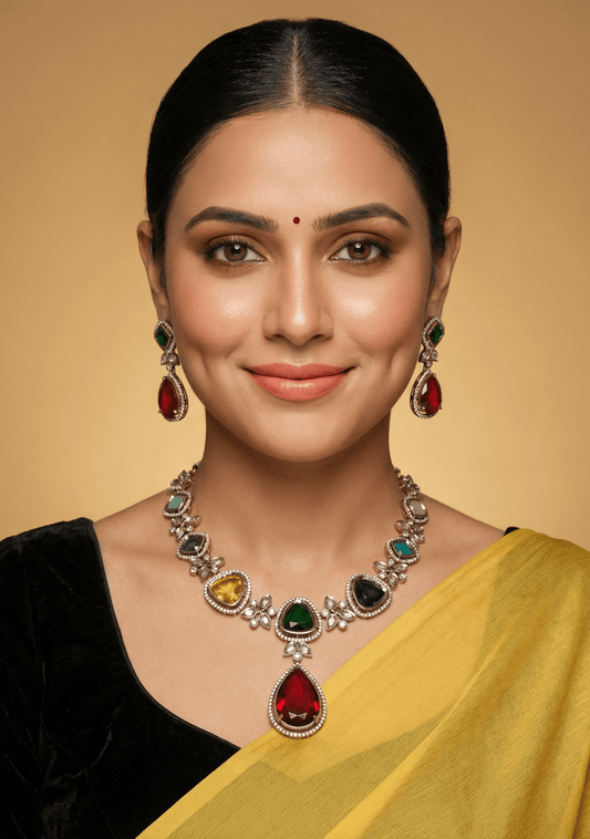 Victorian Multicolour Necklace set