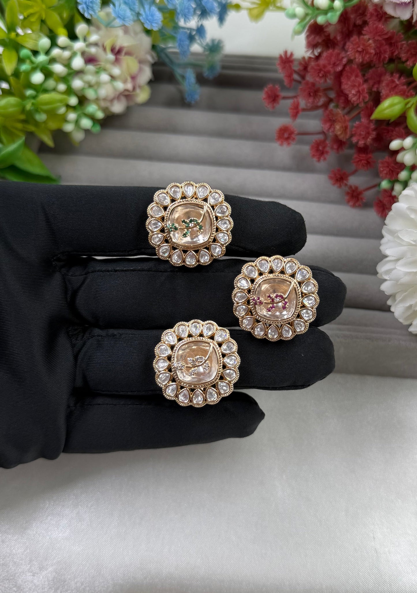 Anjali Moissanite Premium Ring