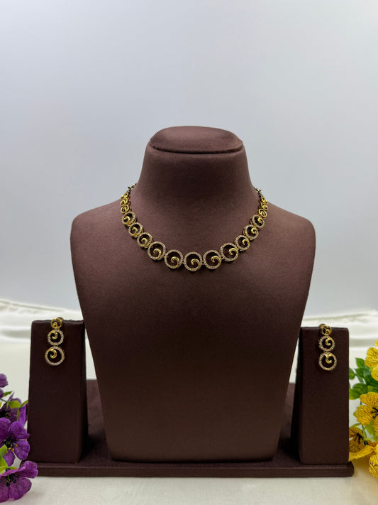 Sakshi Necklace Set worn styled with traditional outfit