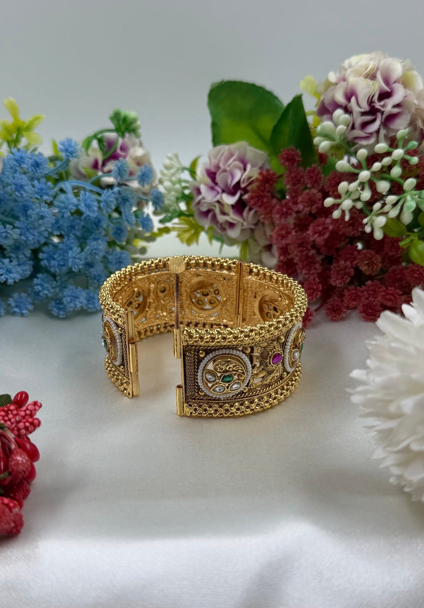 Prachi Heritage Temple Bangles (Openable)