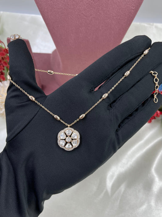 Alina Moissanite Chain Pendant