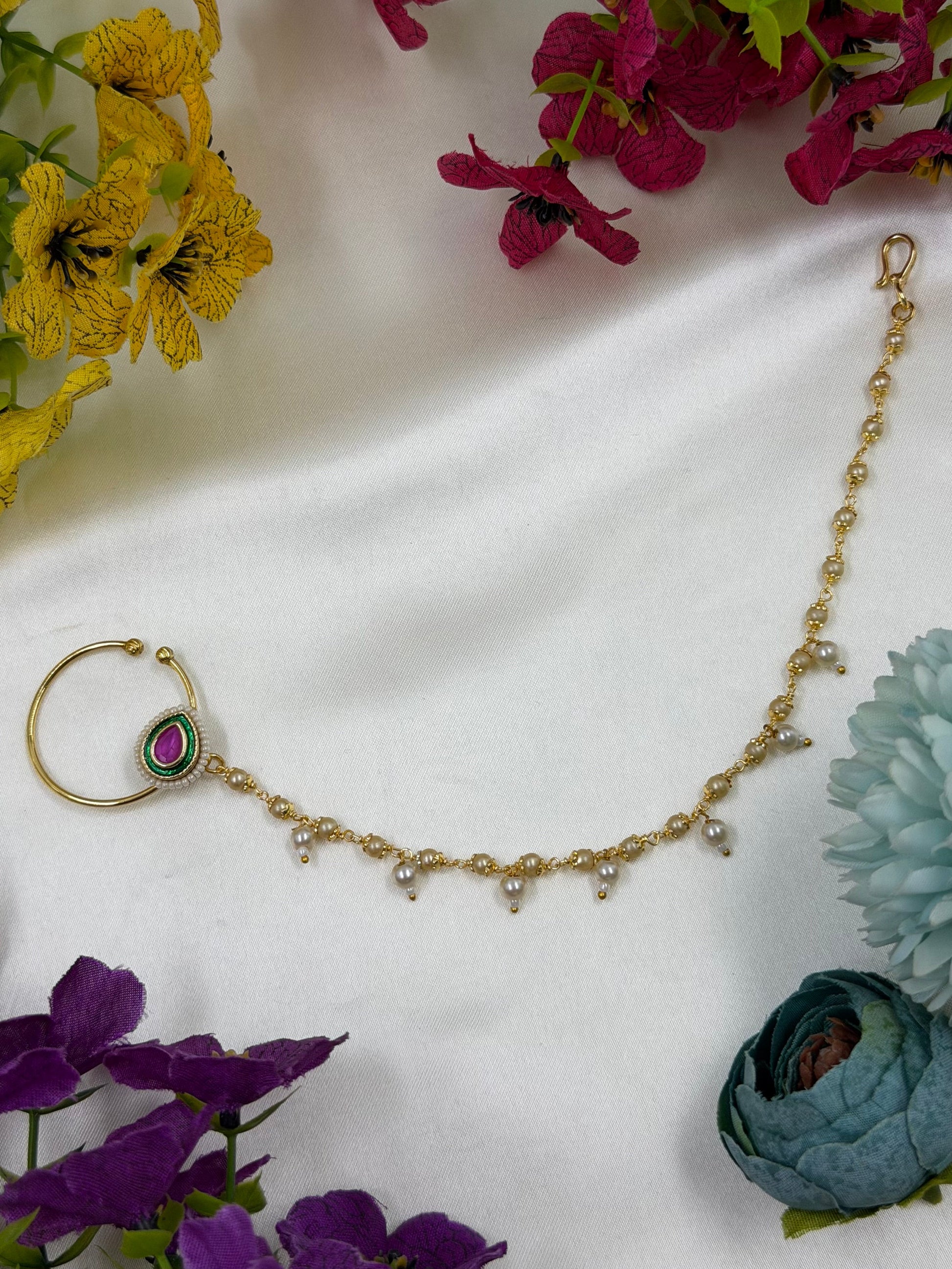 Janki Nose Ring close-up view