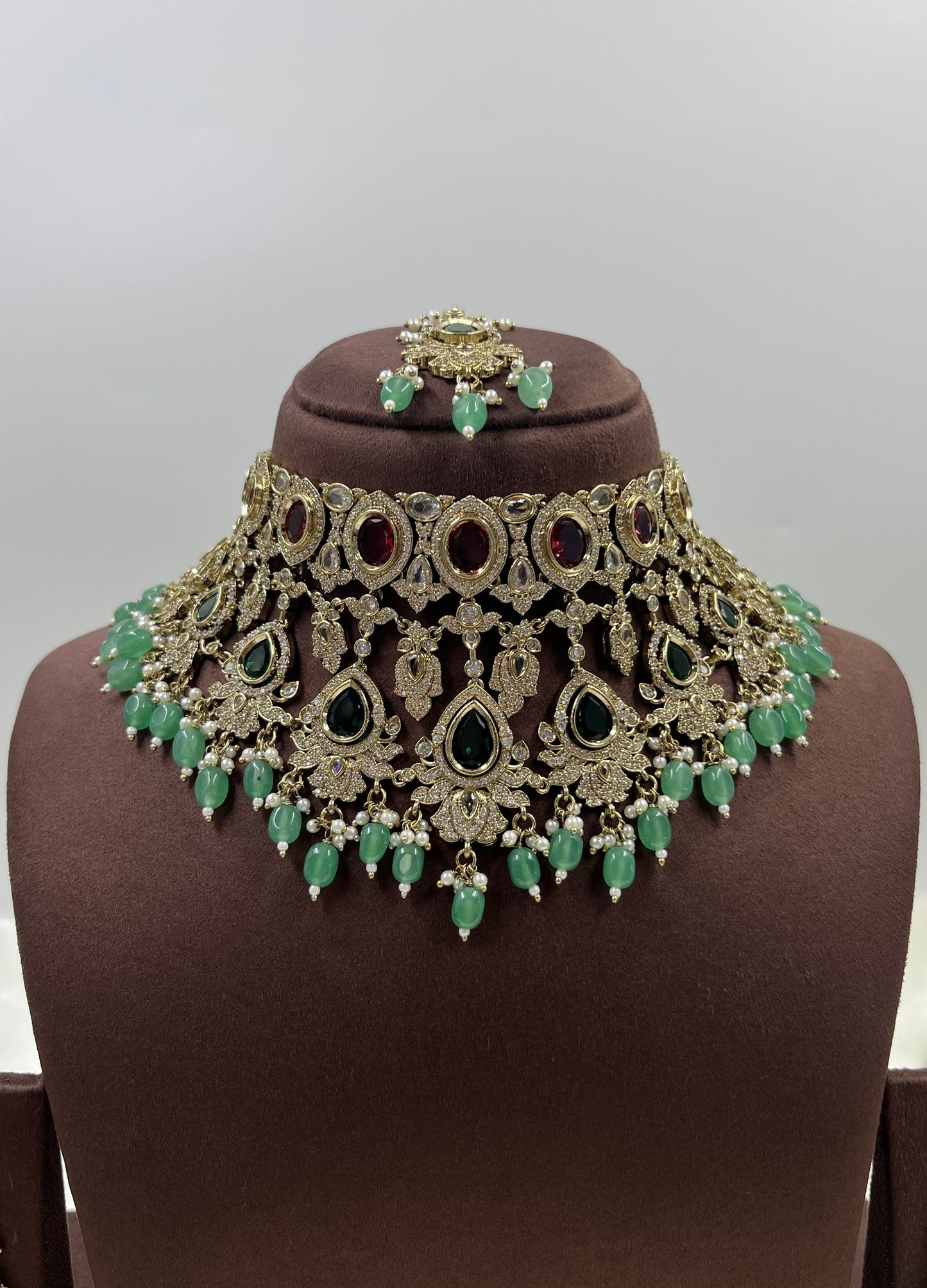 Rashmika Victorian Choker Necklace Set