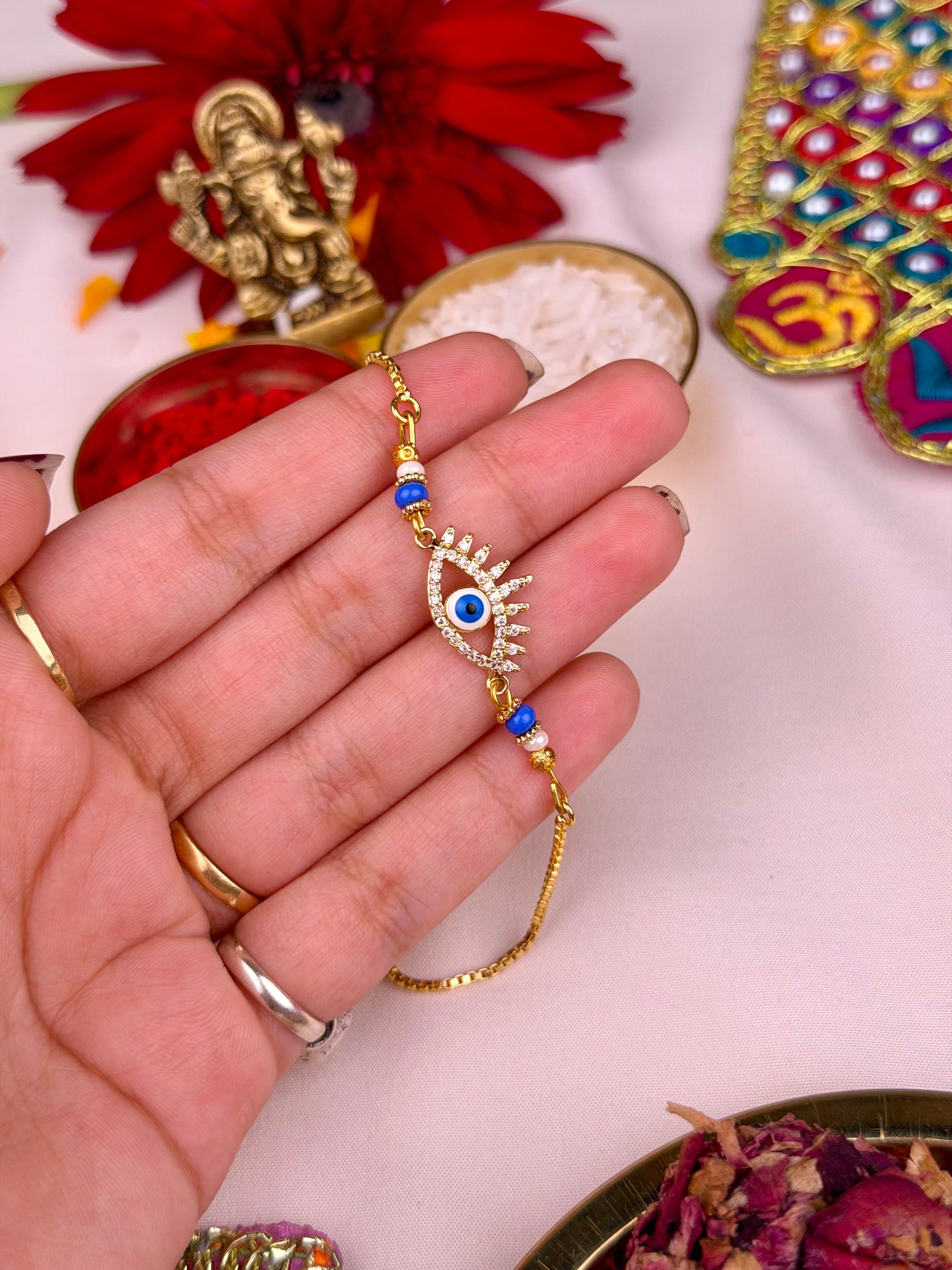 Premium Rakhi full product photo on plain background