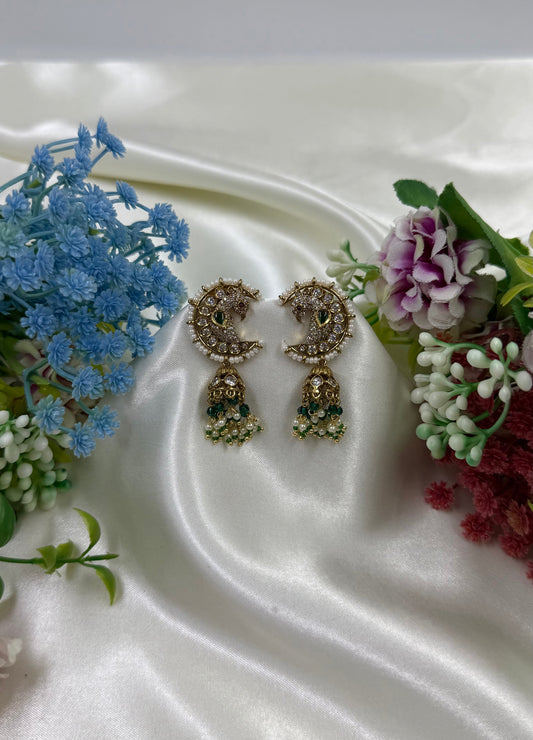 Tanvi Victorian Earrings close-up view