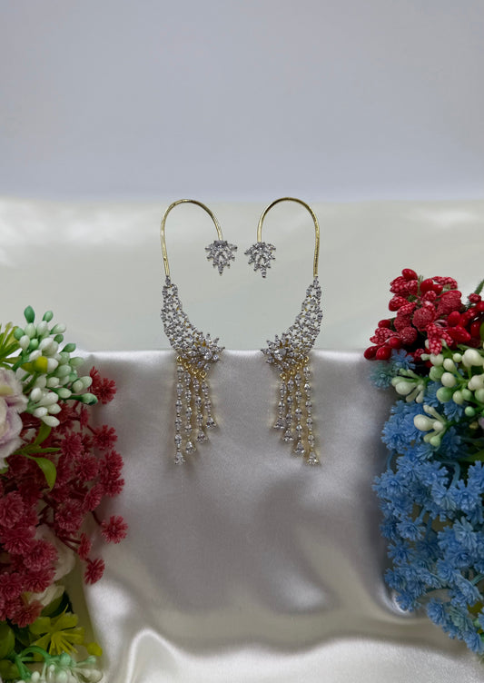 Chaitanya American Diamond Earrings close-up view
