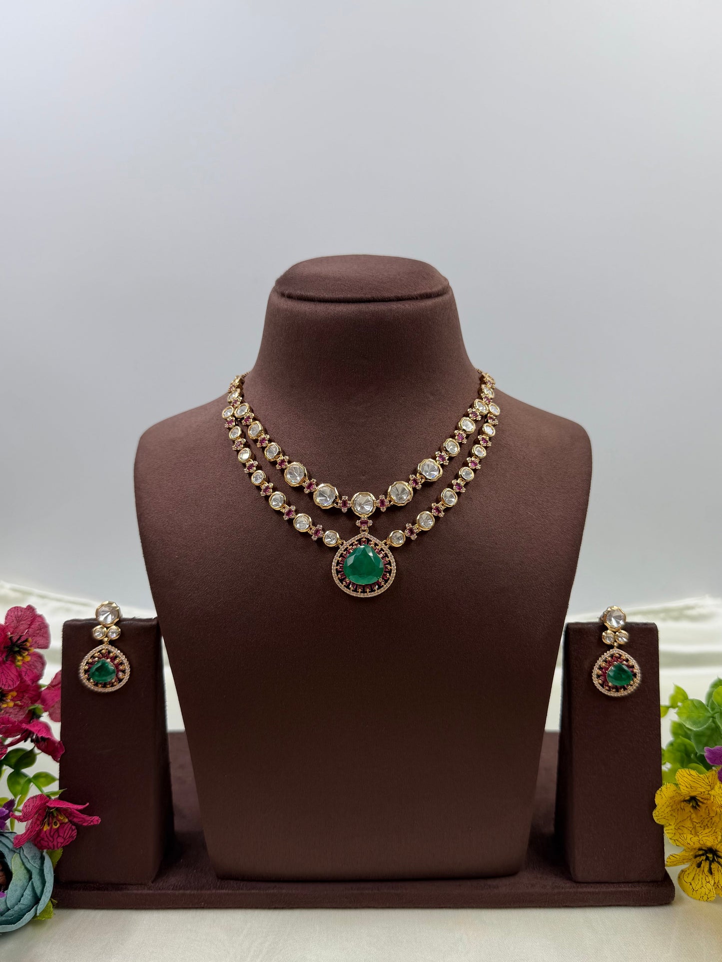 Nalini Moissanite Necklace Set