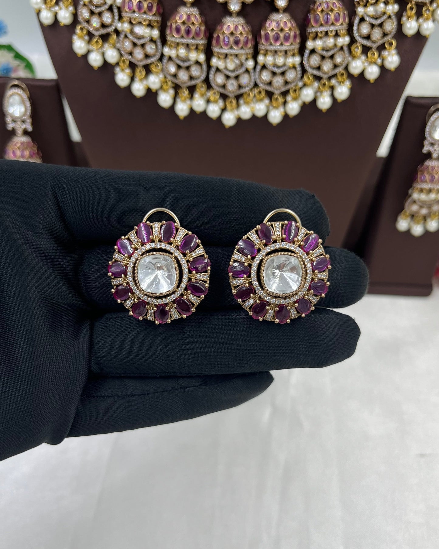 Pihu Moissanite Semi Bridal Set