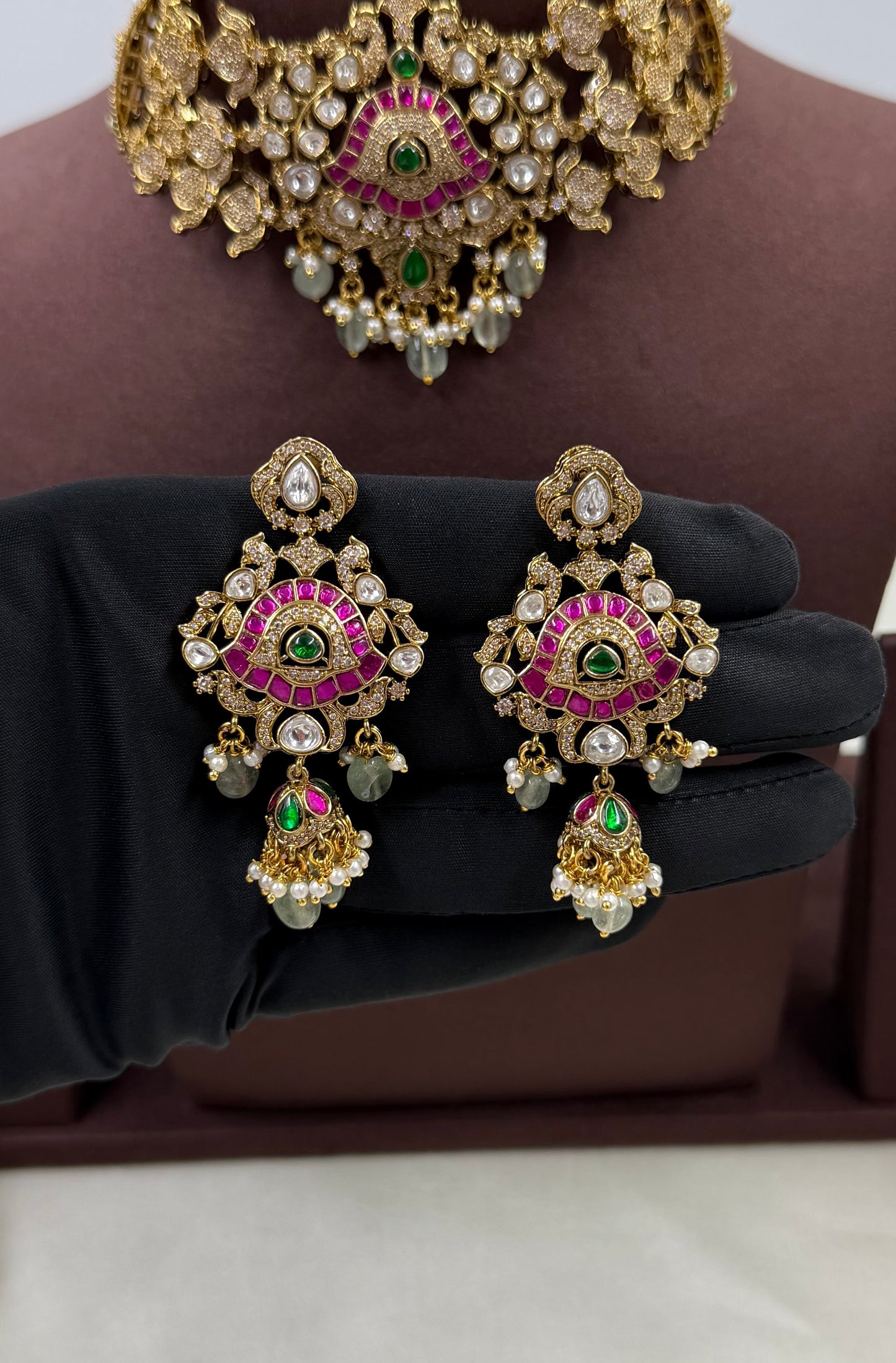 Naina Victorian Traditional Choker Necklace Set