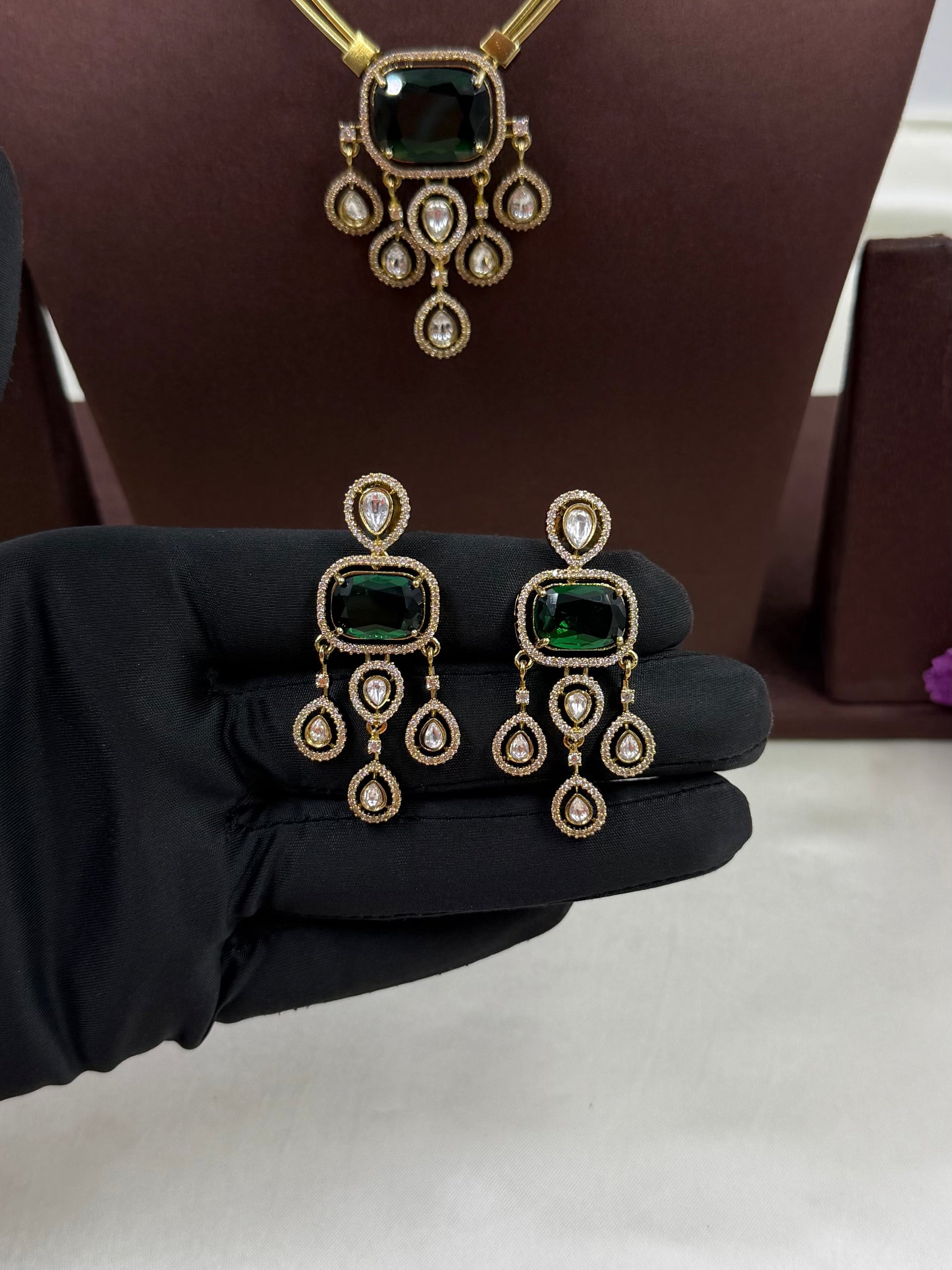 Kavya Necklace Set full product photo on plain background