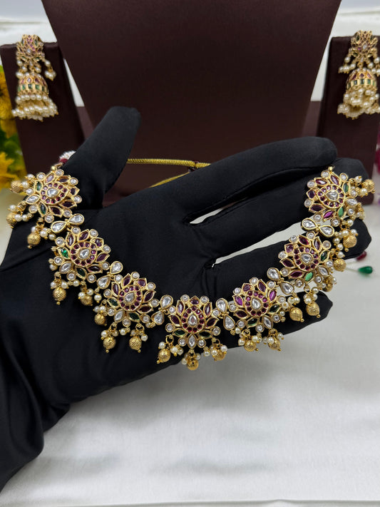 Janvi Victorian Traditional Premium Necklace