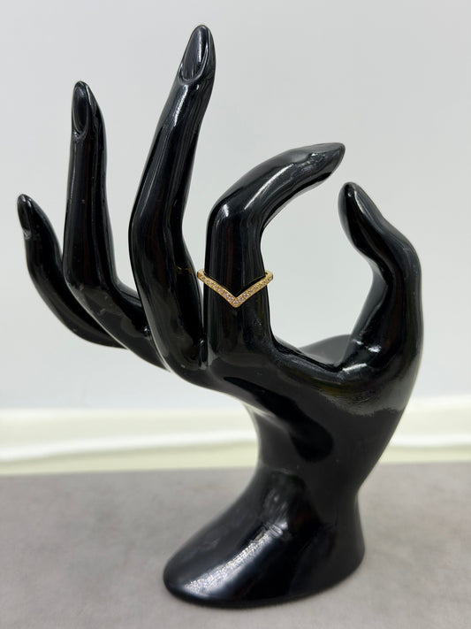 Juliet Finger Ring worn styled with traditional outfit