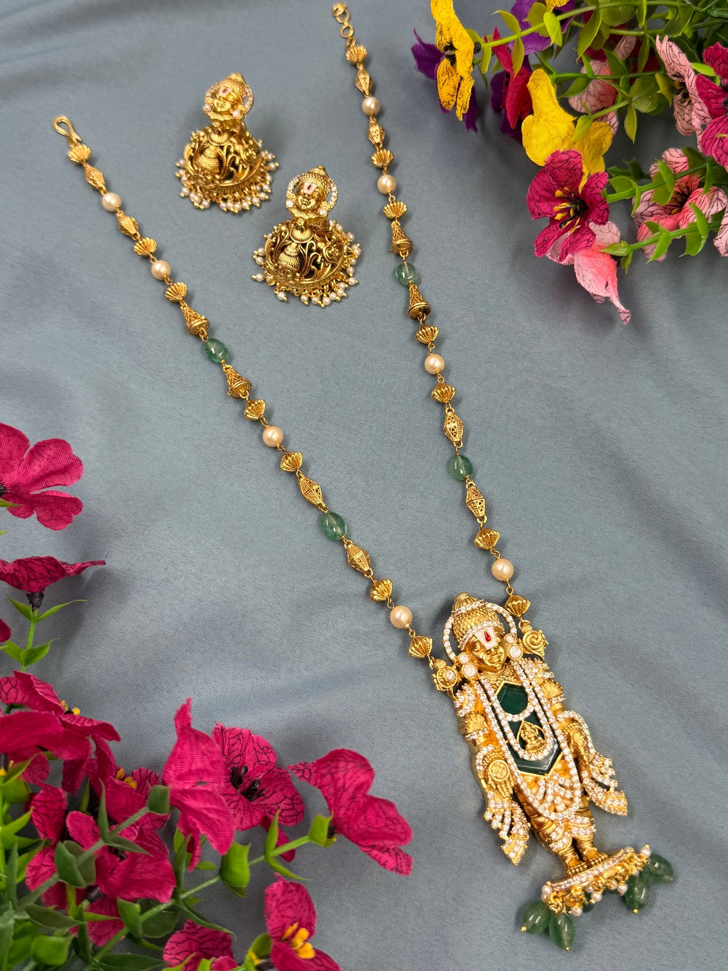 Sridevi South Indian Temple Necklace