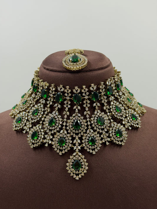 Swara Ad Victorian Choker Necklace Set
