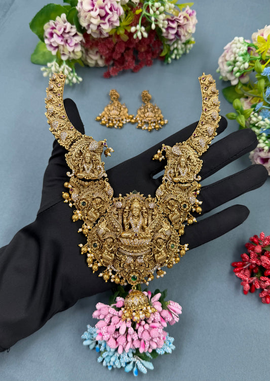 Neelam South Indian Temple Necklace Set