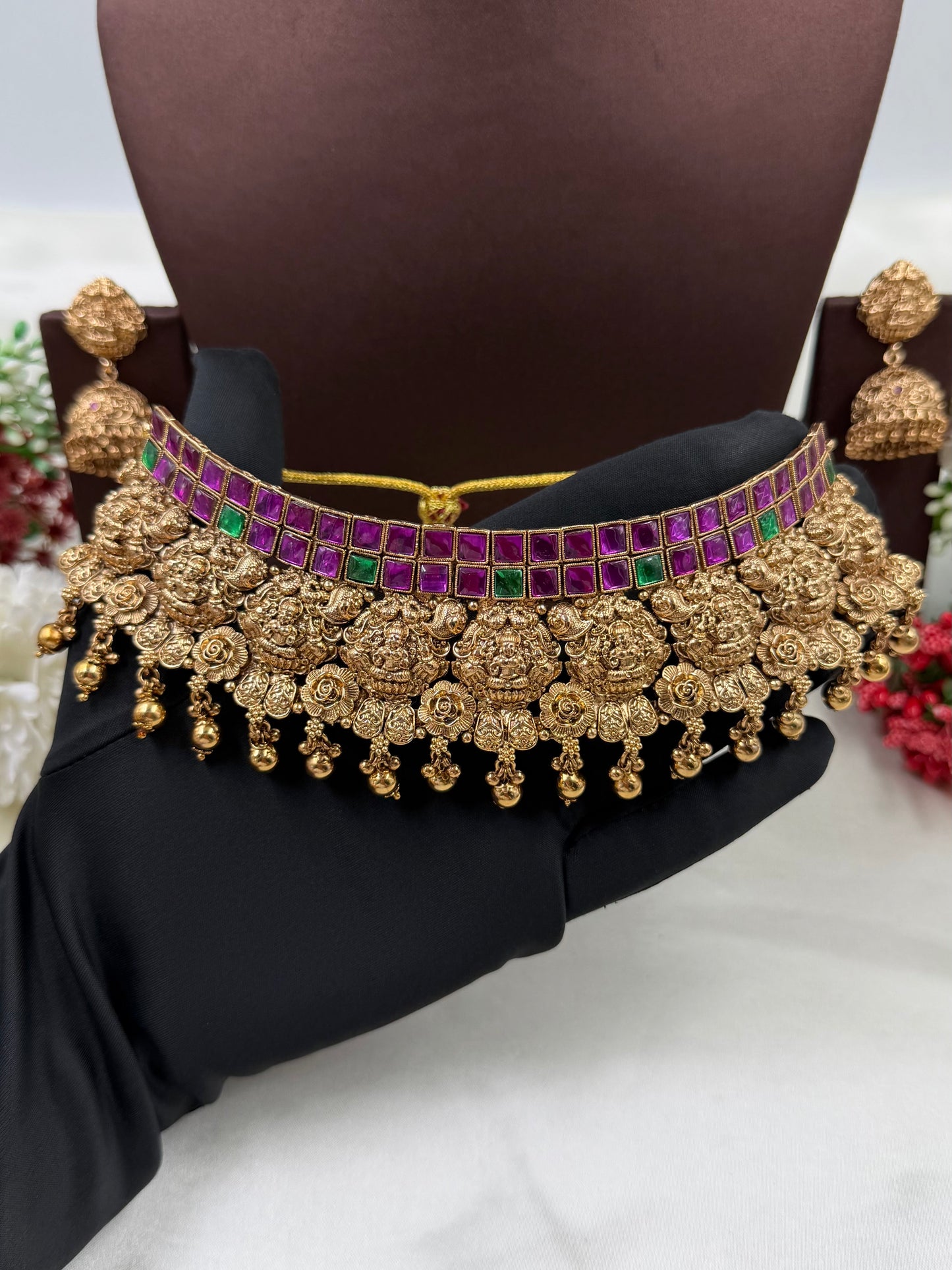Karishma South Indian Choker Necklace Set