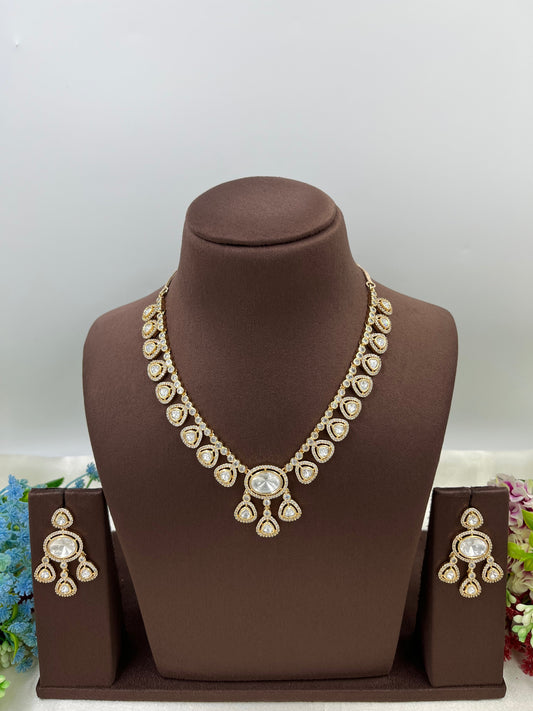 Brinda Delicate Moissanite Necklace