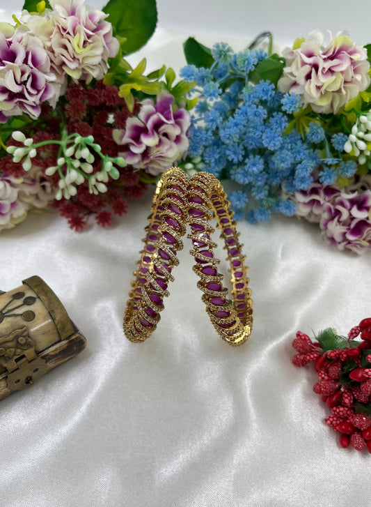 Luisa Bangle Set worn styled with traditional outfit