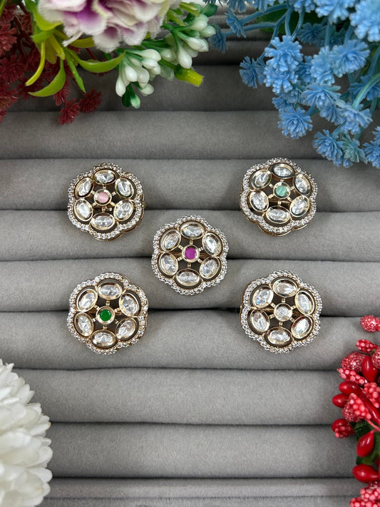 Roshni Moissanite Ring (Adjustable)