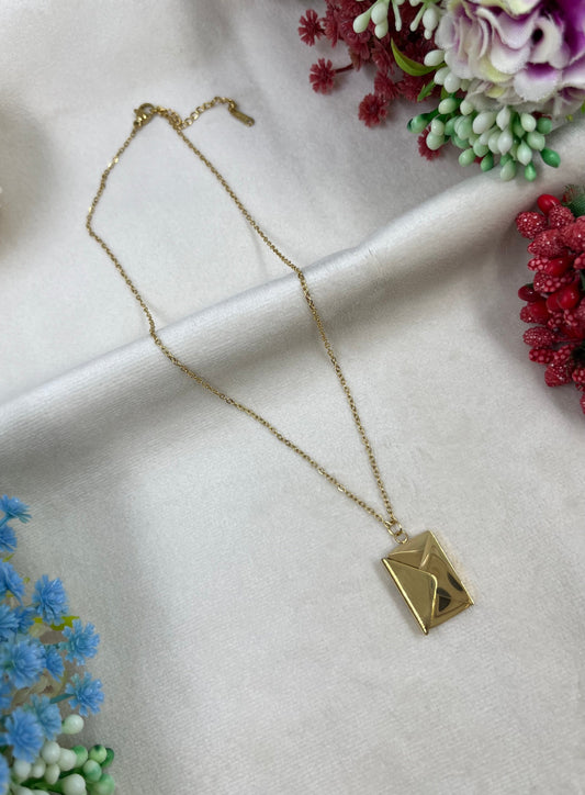 Love Chain Pendant worn styled with traditional outfit