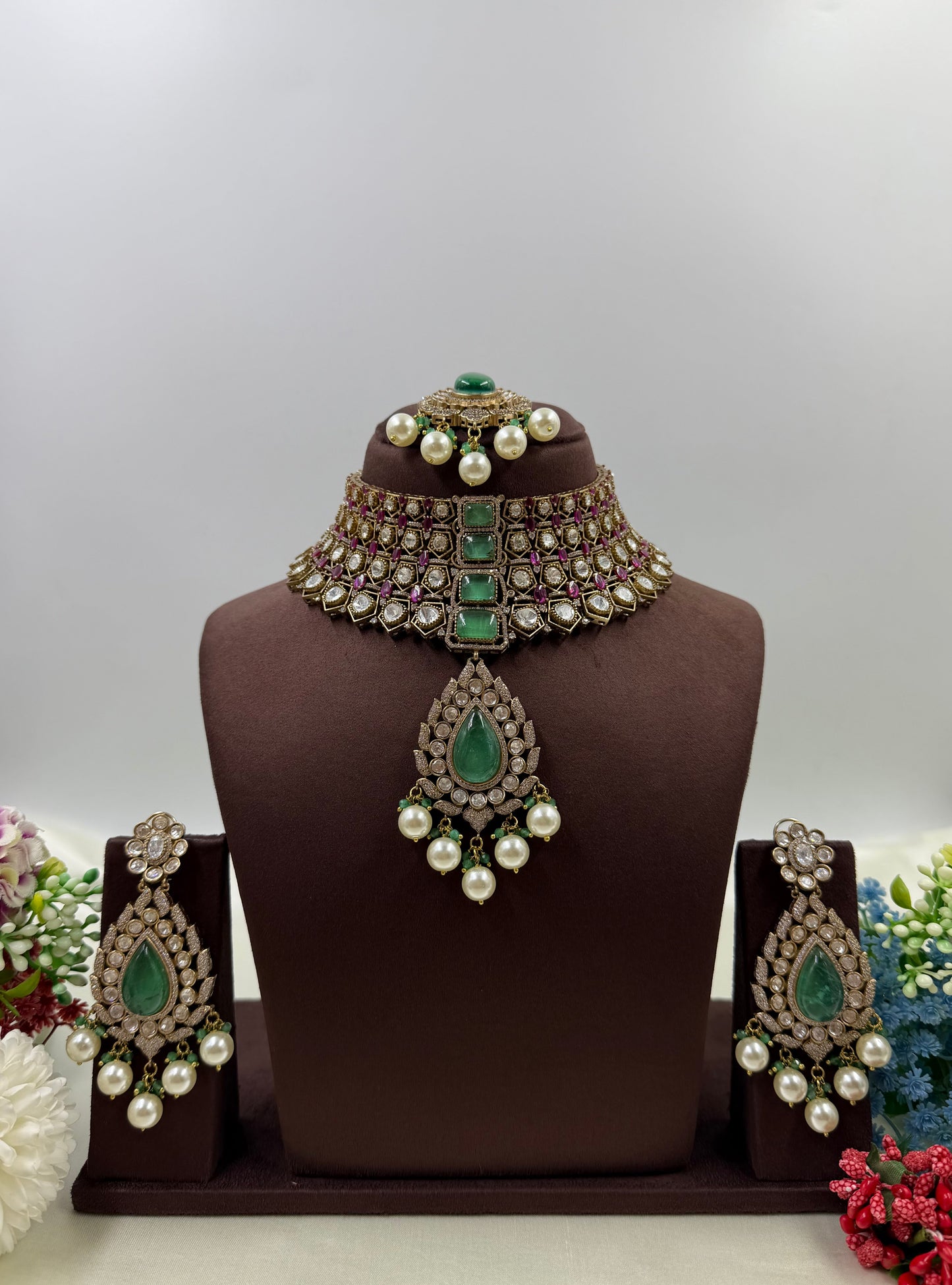 Soniya Jaipuri Kundan Choker Necklace Set