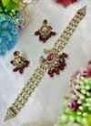 PearlAura Victorian Choker Necklace Set close-up view