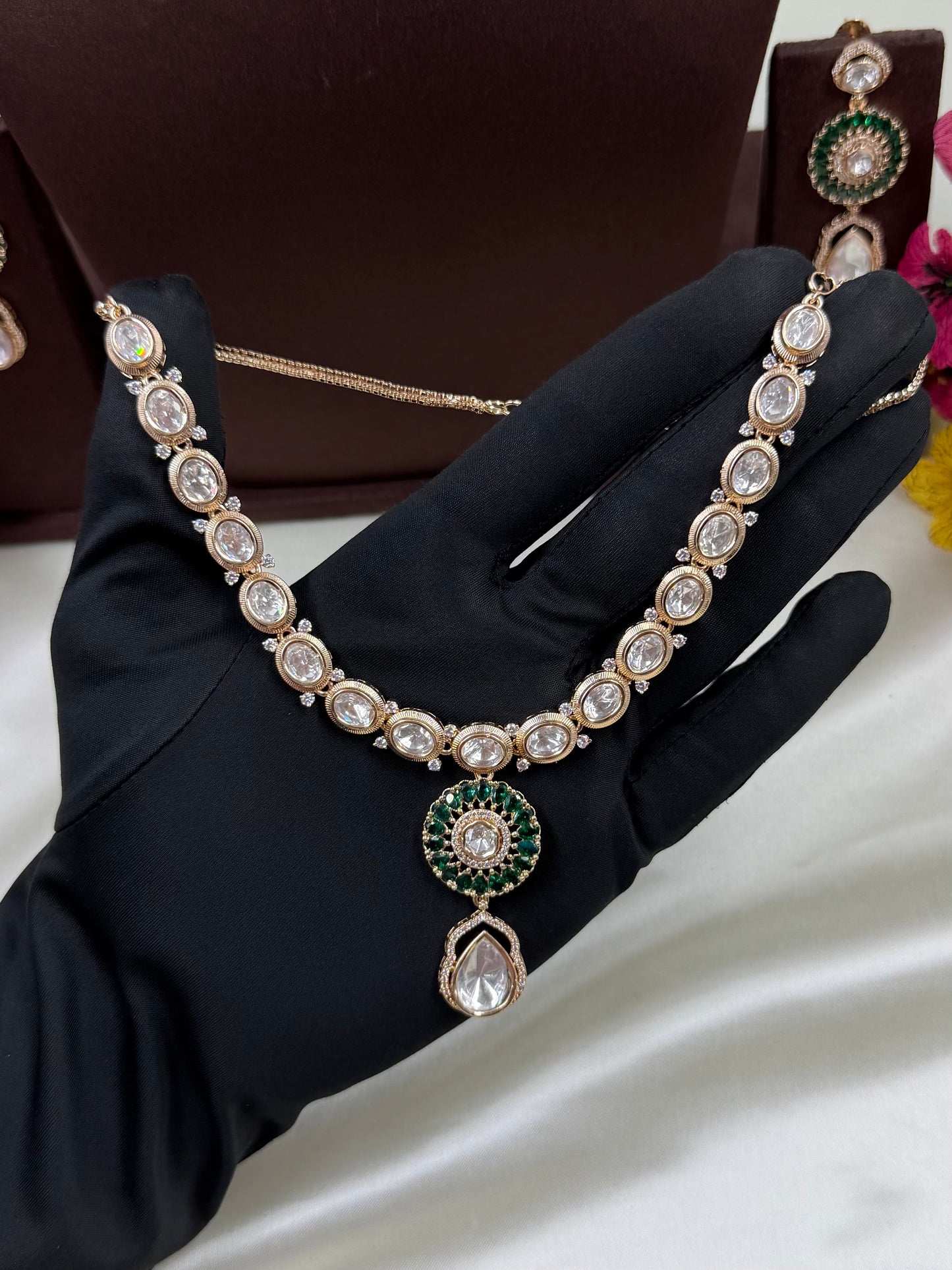 Mugdha Moissanite Delicate Necklace