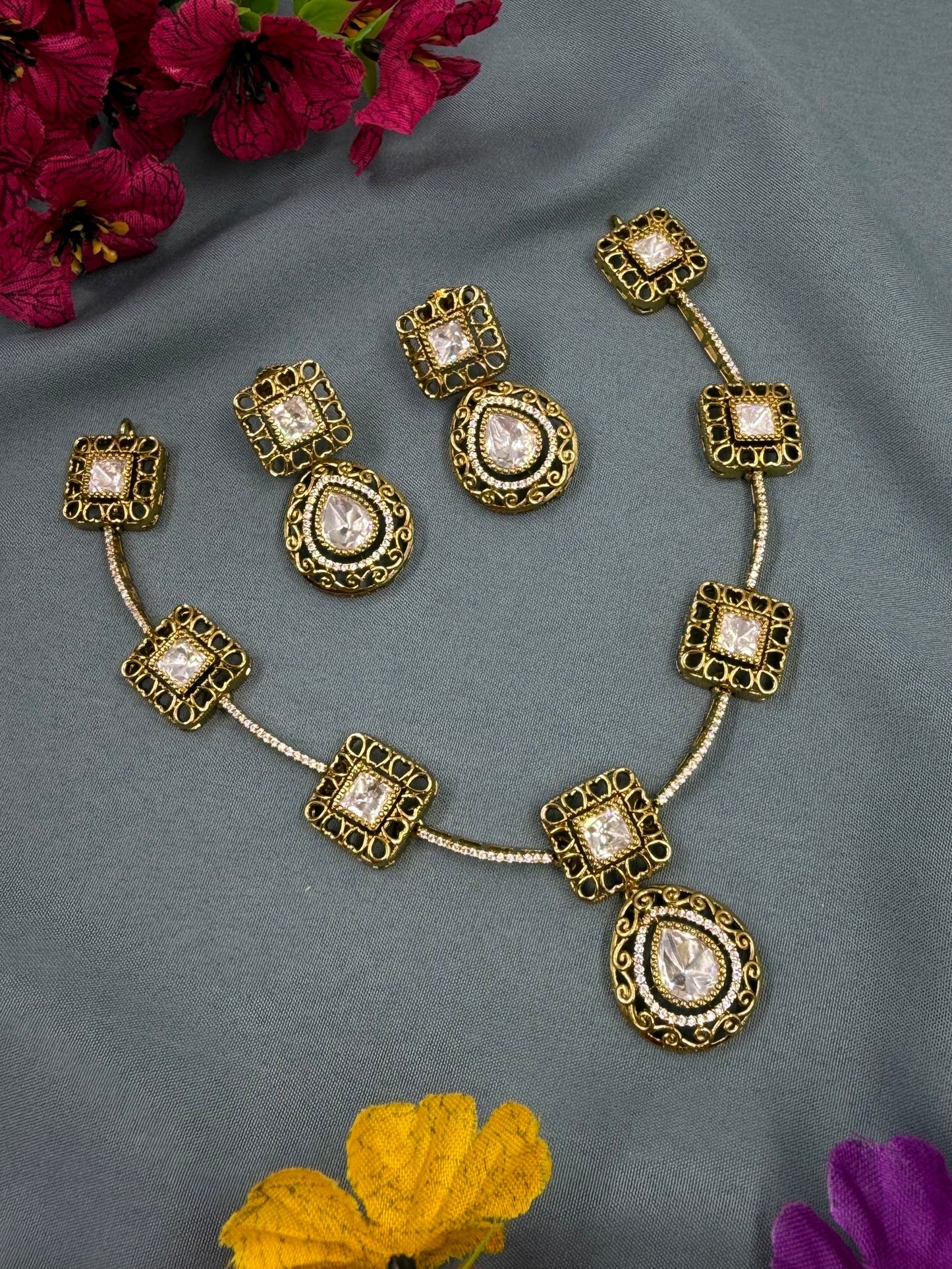 Harshada Victorian Premium Necklace