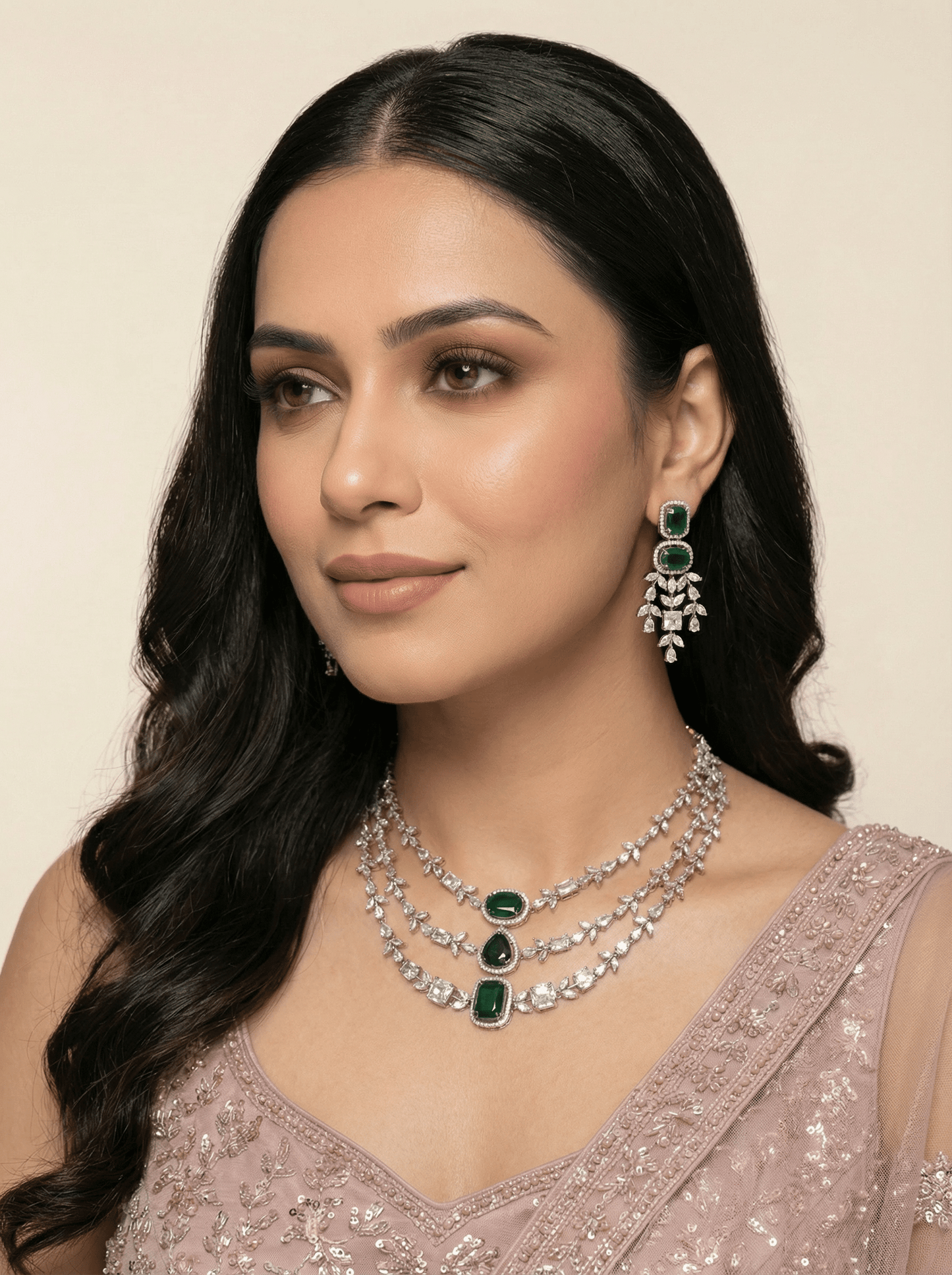 Victorian Triple Layer Necklace Set