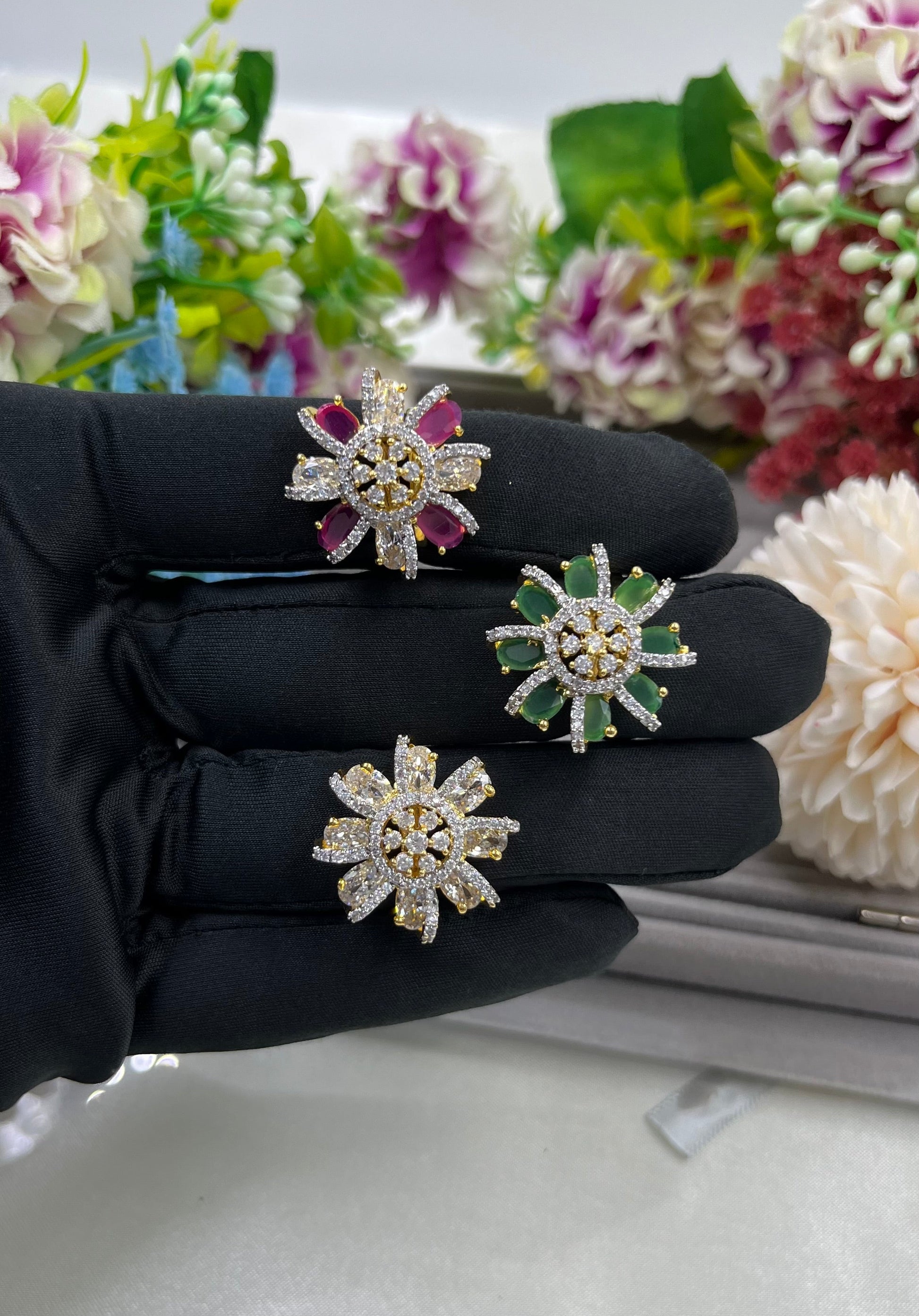 Sita Finger Ring worn styled with traditional outfit