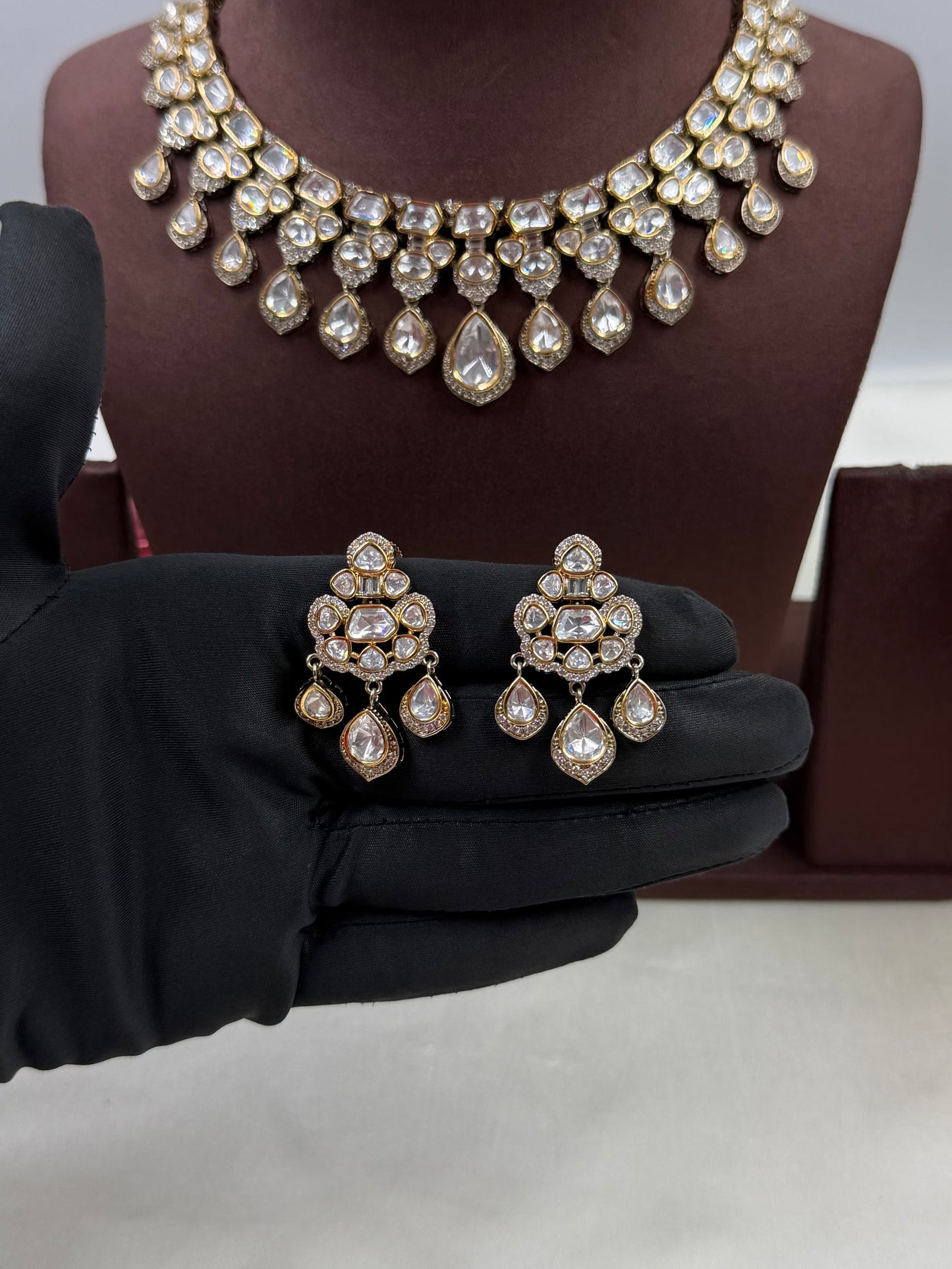 Avni Victorian Moissanite Premium Necklace