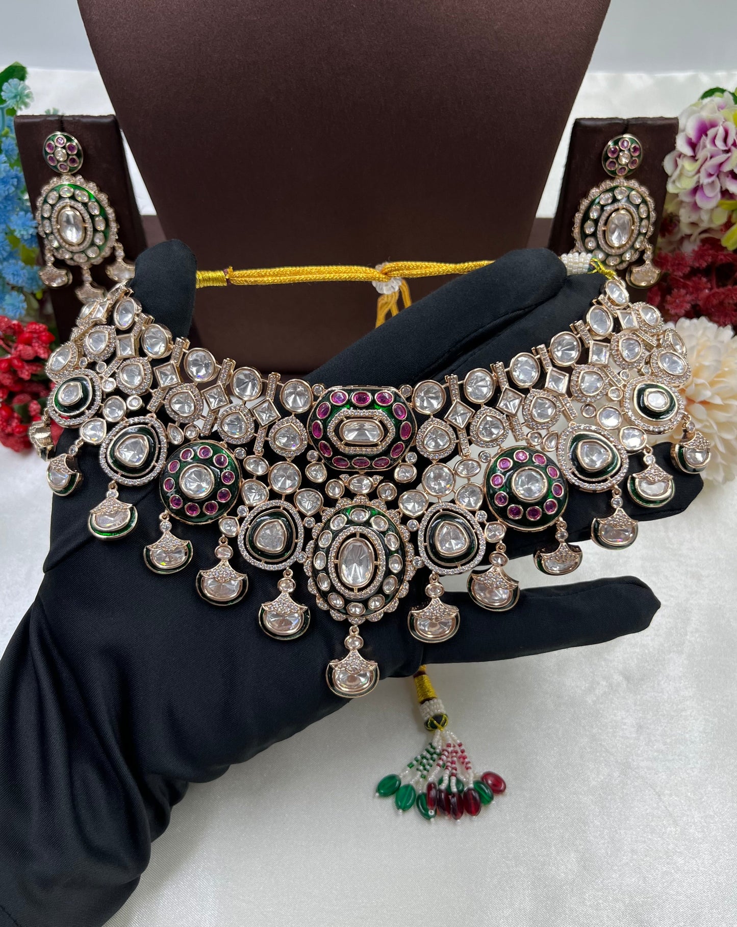 Savitri Moissanite Semi Bridal Set