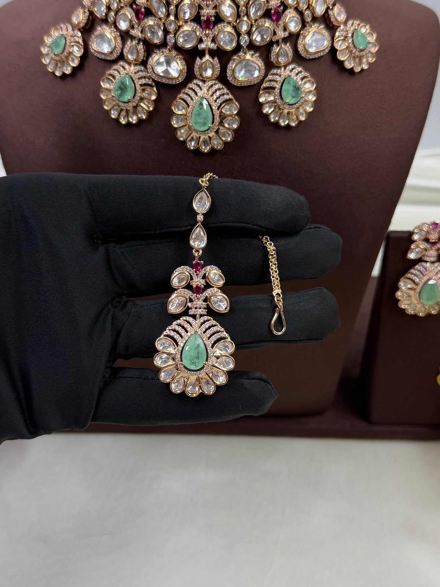 Gouri Moissanite Choker Necklace Set