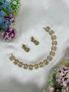 Fiona Necklace Set worn styled with traditional outfit