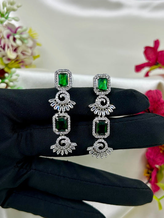 Yuliana Earrings worn styled with traditional outfit