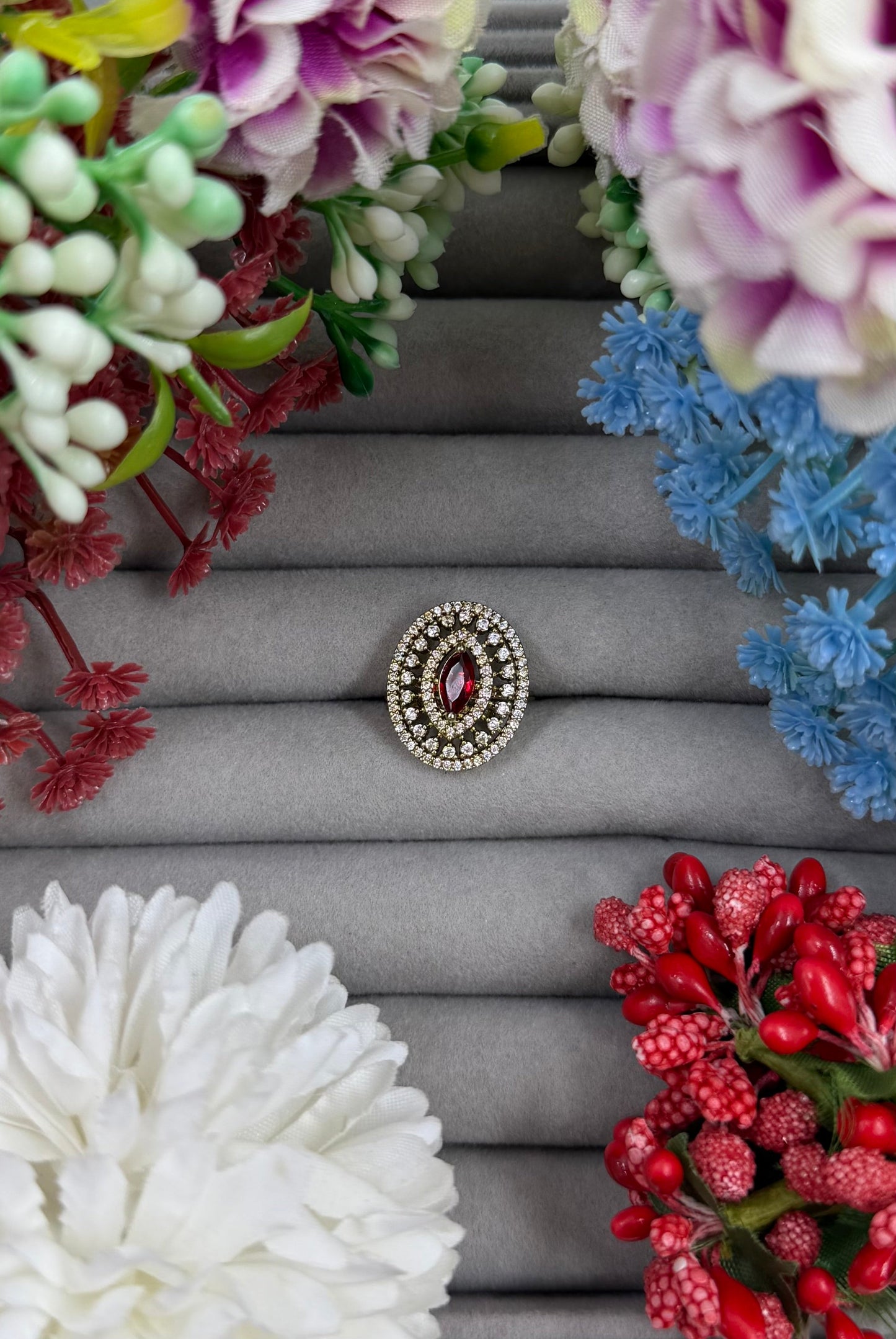 Yajna Victorian American Diamond Ring (Adjustable)