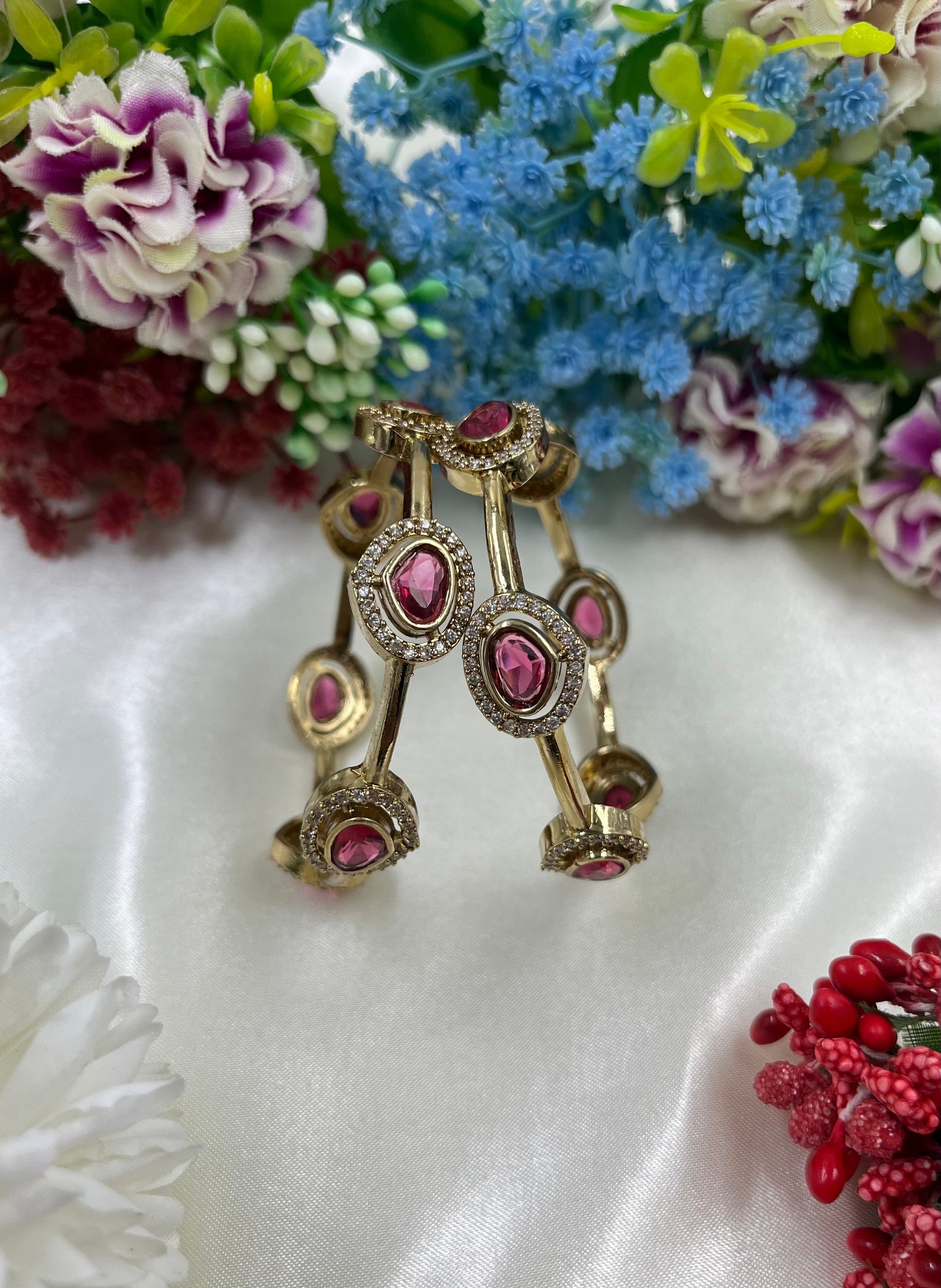 Tishya Bangle Set worn styled with traditional outfit