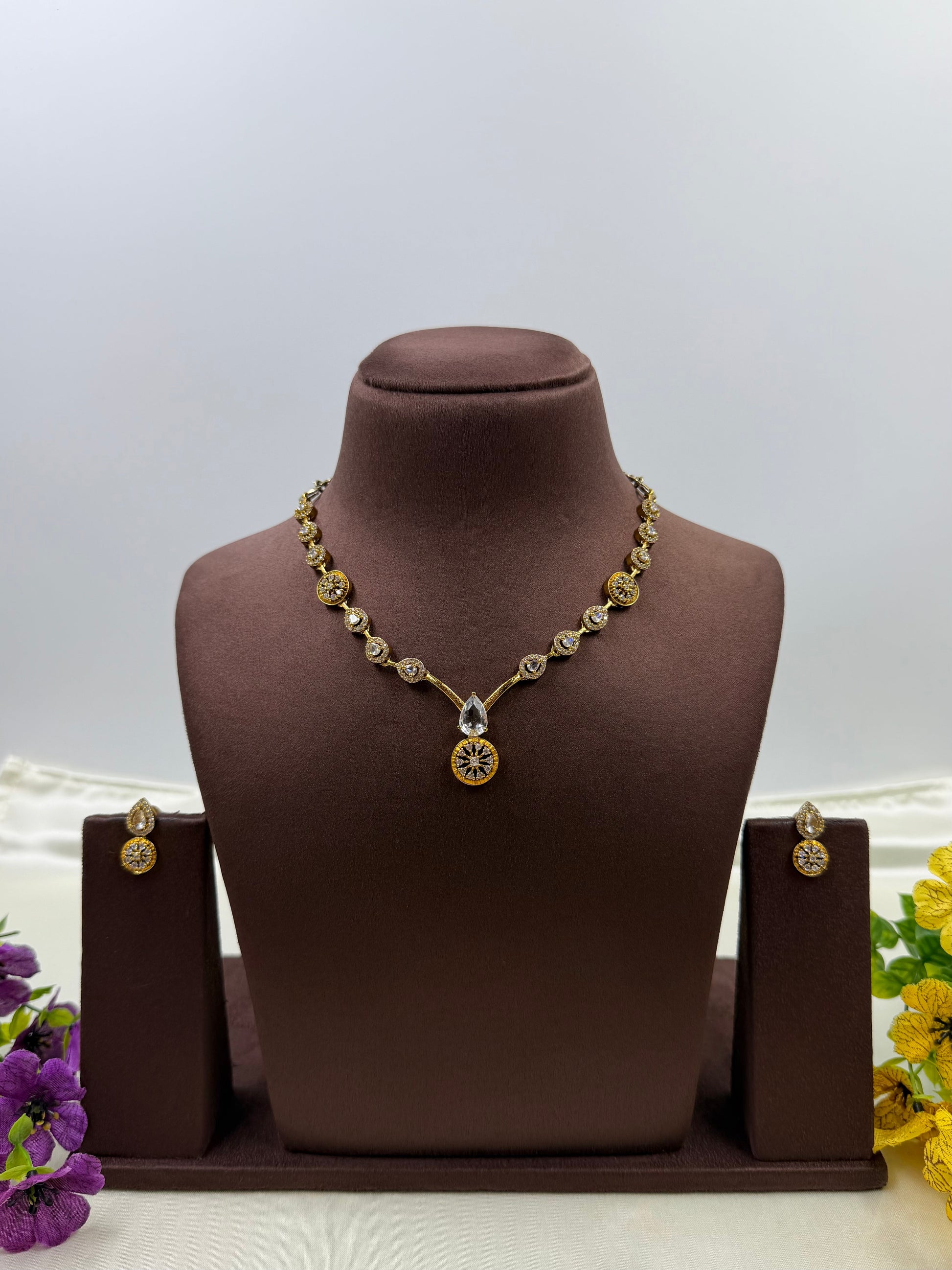 Alicia Necklace Set full product photo on plain background