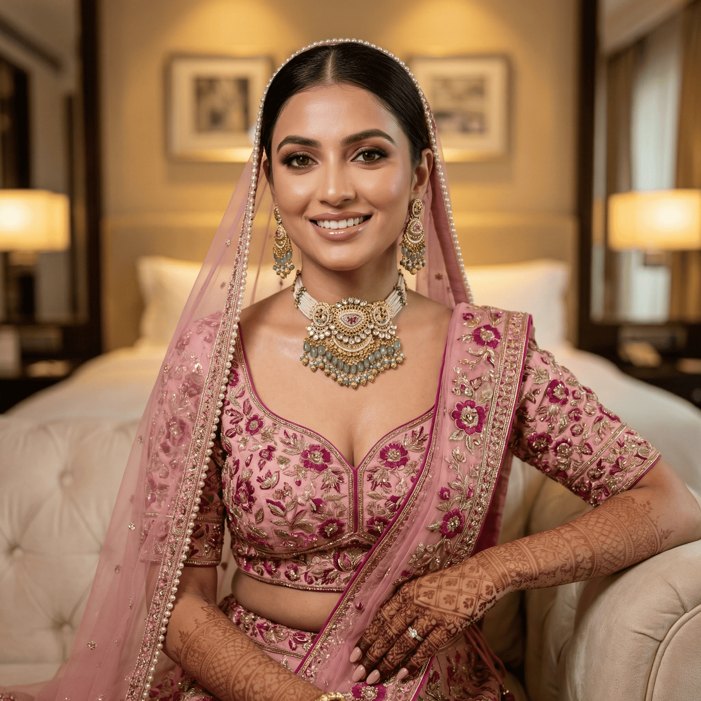 Revathi Premium Antique Gold Necklace Set
