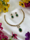 Kamya Necklace Set worn styled with traditional outfit