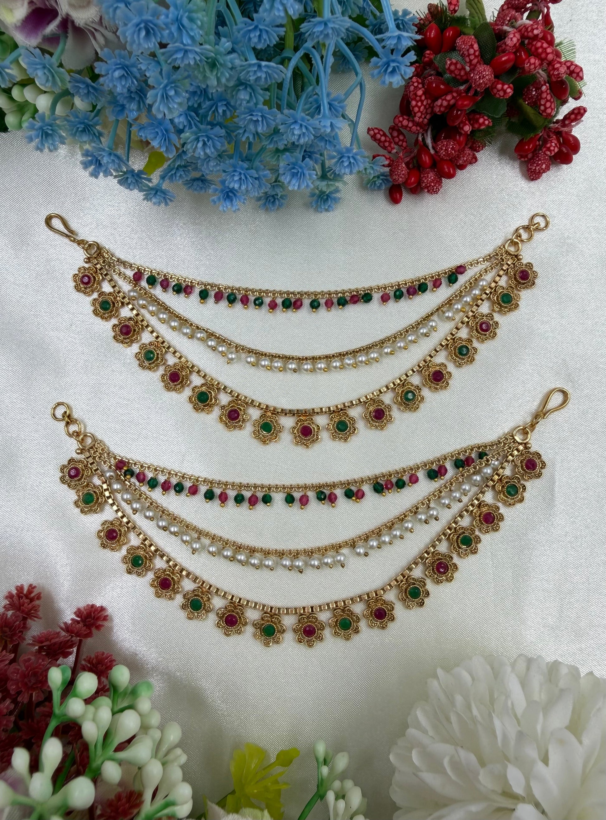 Roshni Ear Chain full product photo on plain background
