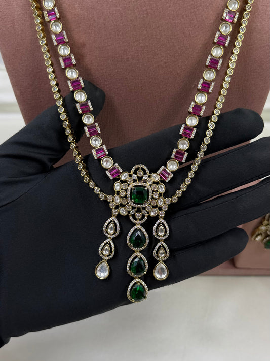 Mamta Long Necklace Set worn styled with traditional outfit